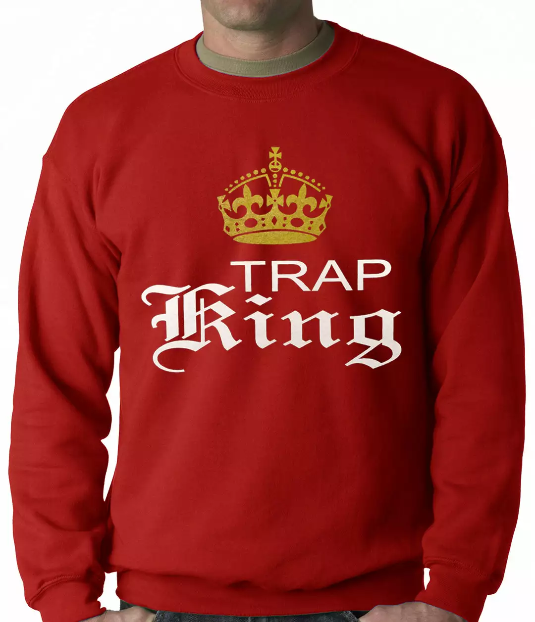 Bewild Trap King Golden Crown Adult Crewneck Hip-Hop Inspired Clothing 8 Bewild Trap King Golden Crown Adult Crewneck Hip-Hop Inspired Clothing