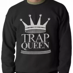Bewild Trap Queen Full Silver Adult Crewneck