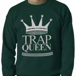 Bewild Trap Queen Full Silver Adult Crewneck