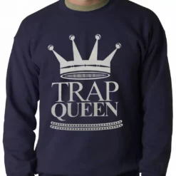 Bewild Trap Queen Full Silver Adult Crewneck