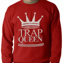 Bewild Trap Queen Full Silver Adult Crewneck