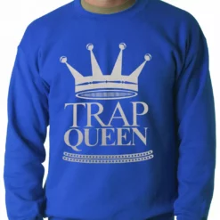 Bewild Trap Queen Full Silver Adult Crewneck