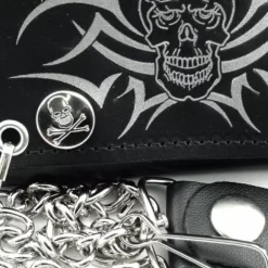 Bewild Tribal Skull Genuine Leather Chain Wallet Wallets & Chains