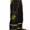 Tripp Darkstreet NYC - "Biohazard" Bondage Pants With Zip Off Legs To Shorts (Black/Lime Green)