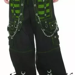 Tripp Darkstreet NYC - "Armageddon II" Bondage Pants (Black / Toxic Green)