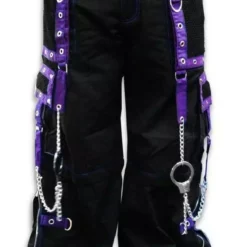 Tripp Darkstreet NYC - "Death Row" Bondage Pants (Black/Purple)