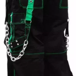 Tripp Darkstreet NYC - "Fallout" Bondage Pants (Black / Green)