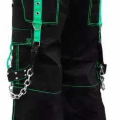 Tripp Darkstreet NYC - "Fallout" Bondage Pants (Black / Green) 19 Tripp Darkstreet NYC -