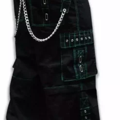 Tripp Darkstreet NYC - "Serpent" Bondage Pants (Black/Green)