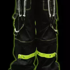 Tripp Darkstreet NYC - "Toxic Avenger" Bondage Pants (Black/Neon Green)