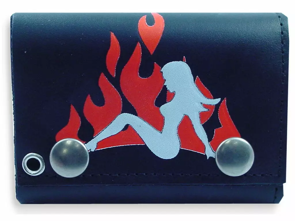 Bewild Trucker Babe Genuine Leather Chain Wallet Wallets & Chains 4 Bewild Trucker Babe Genuine Leather Chain Wallet Wallets & Chains