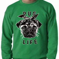 Bewild Tupug Pug Life Adult Crewneck 14 Bewild Tupug Pug Life Adult Crewneck