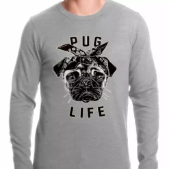 Bewild Tupug Pug Life Thermal Shirt