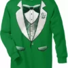 Bewild Tuxedo Shirts - 4 Leaf Clover Lapel Men's Tuxedo Long Sleeve T-Shirt 2 Bewild Tuxedo Shirts - 4 Leaf Clover Lapel Men's Tuxedo Long Sleeve T-Shirt