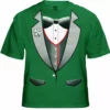 Bewild Tuxedo Shirts - 4 Leaf Clover Lapel Men's Tuxedo T-Shirt Men's T-Shirts 1 Bewild Tuxedo Shirts - 4 Leaf Clover Lapel Men's Tuxedo T-Shirt Men's T-Shirts