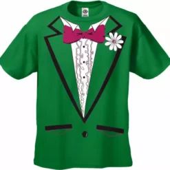 Bewild Tuxedo T-Shirts - Mens Irish Green Ruffled Tuxedo T-Shirt 15 Bewild Tuxedo T-Shirts - Mens Irish Green Ruffled Tuxedo T-Shirt
