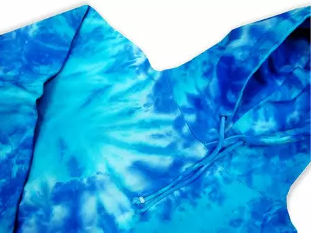 Bewild Tie Dye Tops Tye Dye Pull Over Hoodie (Aqua Splash) 4 Bewild Tie Dye Tops Tye Dye Pull Over Hoodie (Aqua Splash)