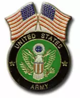 Bewild Lapel Pins U.S. Army And Flags Lapel Pin