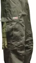 Bewild Basic Unisex UFO UFO Contrast Pants (Olive / Lt. Green)