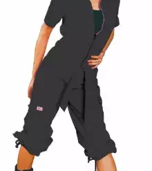 Bewild UFO Girly Hipster Flight Suit (Black) UFO Skirts & Coveralls