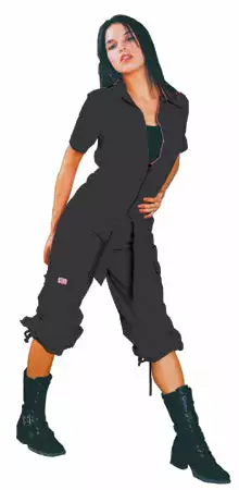 Bewild UFO Girly Hipster Flight Suit (Black) UFO Skirts & Coveralls 3 Bewild UFO Girly Hipster Flight Suit (Black) UFO Skirts & Coveralls