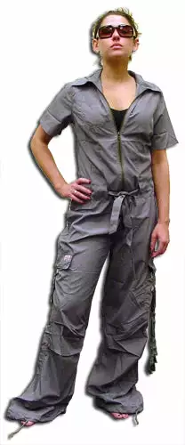 Bewild UFO Skirts & Coveralls UFO Girly Hipster Flight Suit (Grey) 5 Bewild UFO Skirts & Coveralls UFO Girly Hipster Flight Suit (Grey)