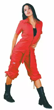 Bewild UFO Skirts & Coveralls UFO Girly Hipster Flight Suit (Red) 3 Bewild UFO Skirts & Coveralls UFO Girly Hipster Flight Suit (Red)
