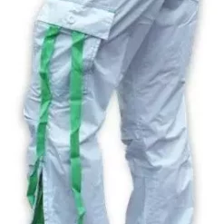 Bewild UFO Girly Hipster Pants With Expandable Bottoms (White & Lime)