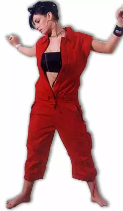 Bewild UFO Unisex Short Coverall Suit (Red) 3 Bewild UFO Unisex Short Coverall Suit (Red)