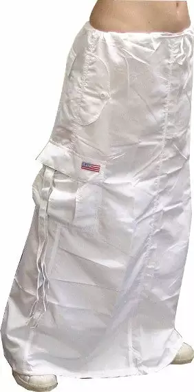 Bewild Ufo Utility Cargo Skirt (Blacklight Responsive Super White) UFO Skirts & Coveralls 3 Bewild Ufo Utility Cargo Skirt (Blacklight Responsive Super White) UFO Skirts & Coveralls
