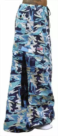 Bewild UFO Skirts & Coveralls Ufo Utility Cargo Skirt (Blue Camo) 7 Bewild UFO Skirts & Coveralls Ufo Utility Cargo Skirt (Blue Camo)