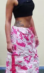 Bewild Ufo Utility Cargo Skirt (Pink Camo)