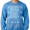 Bewild Holiday Prints Ugly Christmas Sweater - Reindeer Names Crewneck Sweatshirt