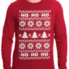 Bewild Ugly Christmas Thermal - Snowflake HO HO HO Thermal Shirt