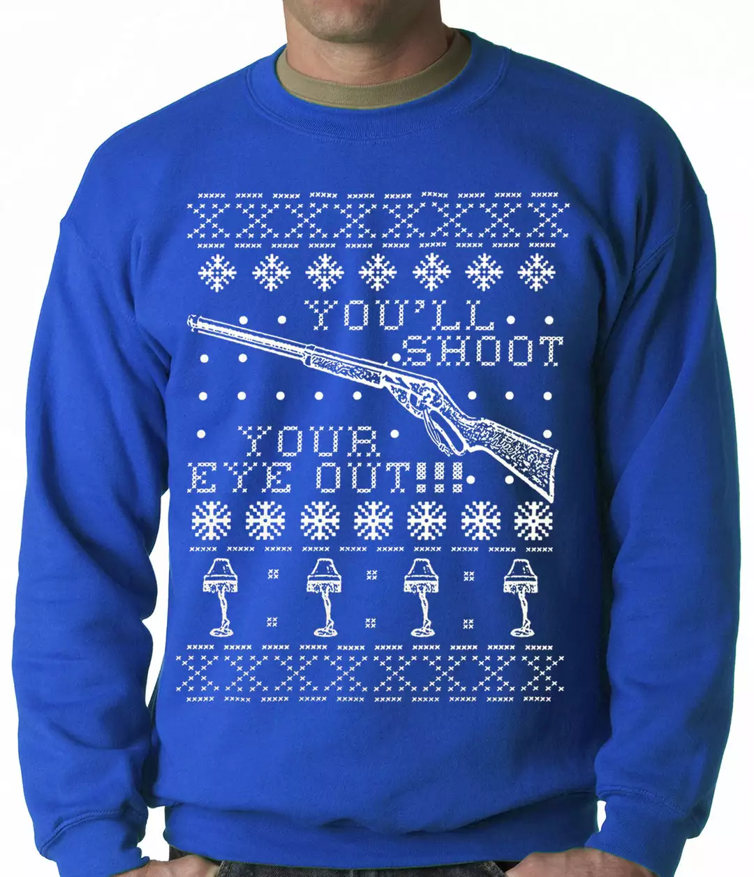 Bewild Ugly Christmas Sweater - You'll Shoot Your Eye Out Ugly Christmas Adult Crewneck Holiday Prints 9 Bewild Ugly Christmas Sweater - You'll Shoot Your Eye Out Ugly Christmas Adult Crewneck Holiday Prints