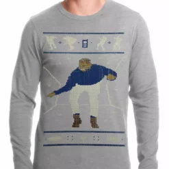 Bewild Ugly Christmas Thermal - Dancing Man Thermal Shirt Holiday Prints 7 Bewild Ugly Christmas Thermal - Dancing Man Thermal Shirt Holiday Prints