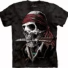 Bewild Undead Pirate Big Face Men's T-Shirt The Mountain Apparel