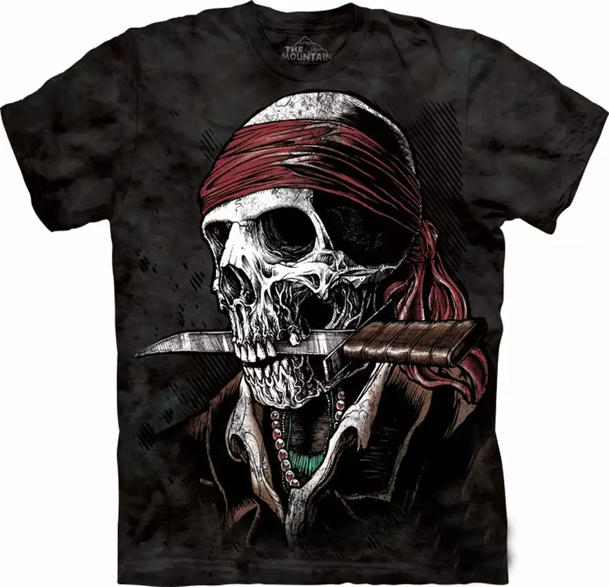 Bewild Undead Pirate Big Face Men's T-Shirt The Mountain Apparel 3 Bewild Undead Pirate Big Face Men's T-Shirt The Mountain Apparel