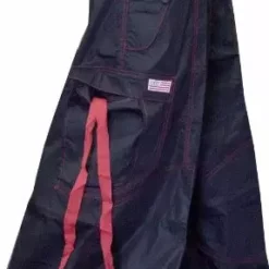 Bewild Unisex 40 " Wide Leg UFO Pants (Black/Red)