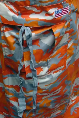 Bewild Unisex 40 " Wide Leg UFO Pants (Orange Camo) 6 Bewild Unisex 40 " Wide Leg UFO Pants (Orange Camo)