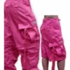 Bewild Zip Off UFO Unisex Basic UFO Pants W/ Zip Off Legs To Shorts (Hot Pink)