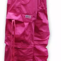 Bewild Zip Off UFO Unisex Basic UFO Pants W/ Zip Off Legs To Shorts (Hot Pink)