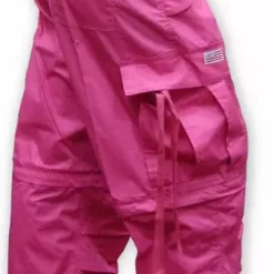 Bewild Zip Off UFO Unisex Basic UFO Pants W/ Zip Off Legs To Shorts (Hot Pink)