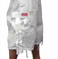 Bewild Unisex Basic UFO Pants W/ Zip Off Legs To Shorts (White) Zip Off UFO