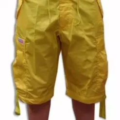 Bewild Unisex Basic UFO Pants W/ Zip Off Legs To Shorts (Yellow)
