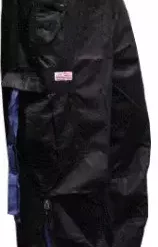 Bewild Unisex Basic UFO Pants With Expandable Bottoms (Black/Royal) Expandable Bottom UFO