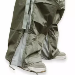 Bewild Unisex Basic UFO Pants With Expandable Bottoms (Moss/Lt Grey) Expandable Bottom UFO