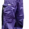 Bewild Unisex Basic UFO Pants With Expandable Bottoms (Purple / Black)