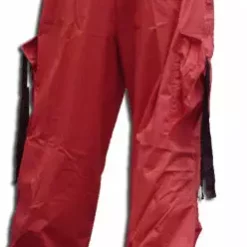 Bewild Unisex Basic UFO Pants With Expandable Bottoms (Red / Black) Expandable Bottom UFO