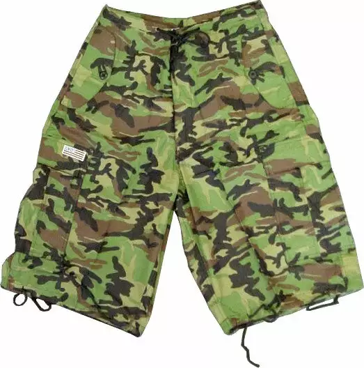 Bewild Unisex Basic UFO Shorts (Green Camo) 3 Bewild Unisex Basic UFO Shorts (Green Camo)